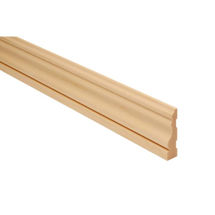 19 x 63mm Nom. (15 x 57mm fin.) Ogee Architrave No.80