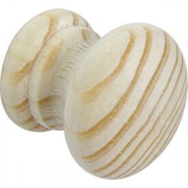 Wooden Knob 40mm Pine (2 Pack)