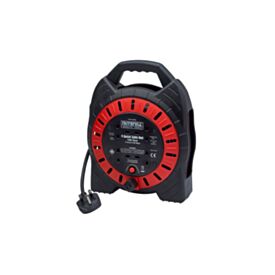 Faithfull 10m Cable Reel (13A, 4 Sockets)