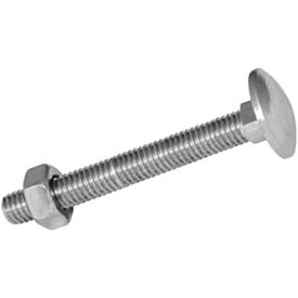 Coach Bolt & Nut M6 X 40mm Zinc Plated (5 Pack)