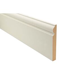 18 x 144mm fin. Primed MDF Torus Skirting