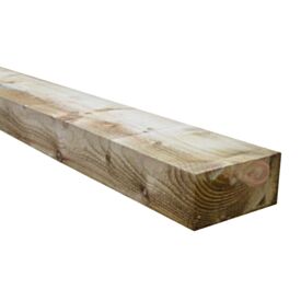 Green UC4 Treated Sawn Sleeper 125 x 250mm x 2.4m