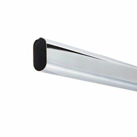 Chrome Plated 15 x 30 x 1830mm Oval Railing Tube