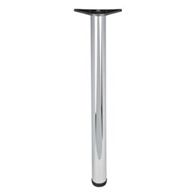 Chrome Table Leg 60mm x 870mm