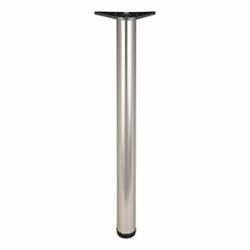 Satin Nickel Table Leg 60mm x 870mm