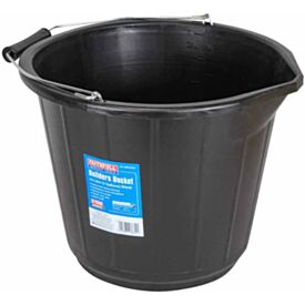 Faithfull FAI3GBUCKET Black 14L Builders Bucket Polythene