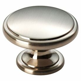 Oxford 38mm Knob On 25mm Rose Satin Nickel