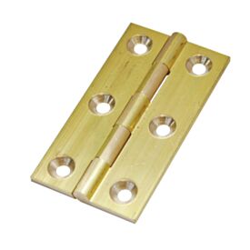 100mm Butt Hinge Self Colour Brass (2 Pack)