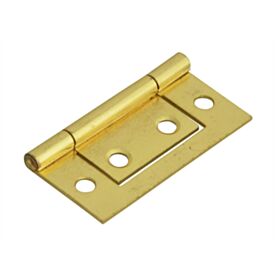 75mm Flush Hinge Electro Brass (Pair)