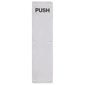 Finger Plate 350mm x 75mm Push Stainless Steel