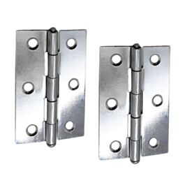 75mm Butt Hinge Self Colour Steel (Pair)