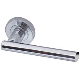 Petra Lever Latch On Rose Polished Chrome