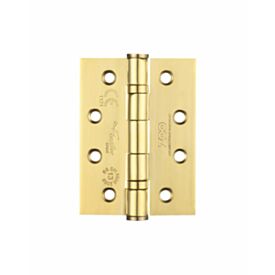 100mm Fire Door Hinge Steel Electro Brass Grade 7