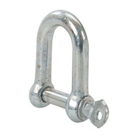 Zinc Plated Chain D Shackle 6mm (4 Pack)