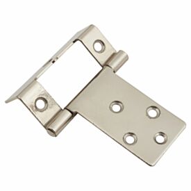 18mm Set Single Cranked Hinge Nickel Plated (Pair)