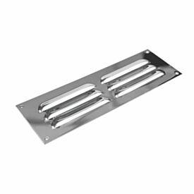 Metal Louvred 9 x 3 Satin Anodised Aluminium Vent