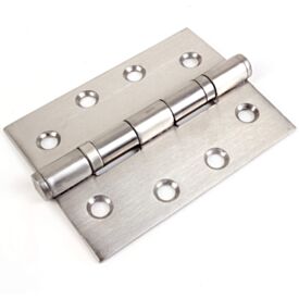 100mm Heavy Duty Fire Door Hinge Satin Chrome Grade 14