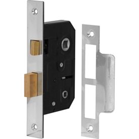 Union DY2294 3 Polished Chrome Mortice Bathroom Lock