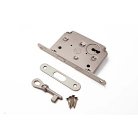 Satin Sliding Door Lock With Key