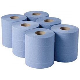 Timco 973508 Centrefeed Blue Roll 175mm x 150m (6 Pack)