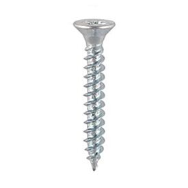 4 x 3/4 Hardened Screws BZP Twin Thread Csk Pozi (Box of 200)