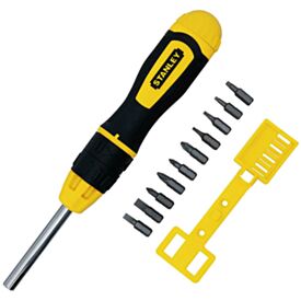 Stanley 068010 Multibit Ratchet Screwdriver & Bits