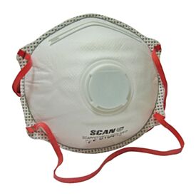 Scan SCAPPEP3MVDB Premium Moulded Valved FFP3 Dust Mask Box of 10