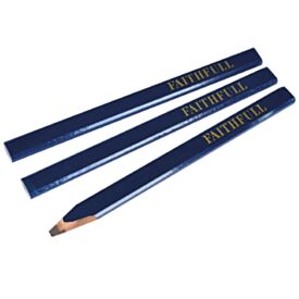 Faithfull FAICPB Carpenter Blue Pencils Soft (3 Pack)