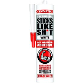 EvoStik 290ml White All Weather Sticks Like Sh*t Adhesive