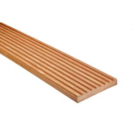 21 x 145mm Balau Hardwood Decking Reeded / Ribbed