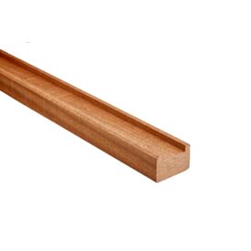 44 x 66mm Sapele Planed Grooved Hand/Base Rail