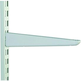 Steel-Lok Twin Slot White Shelf Bracket 220mm